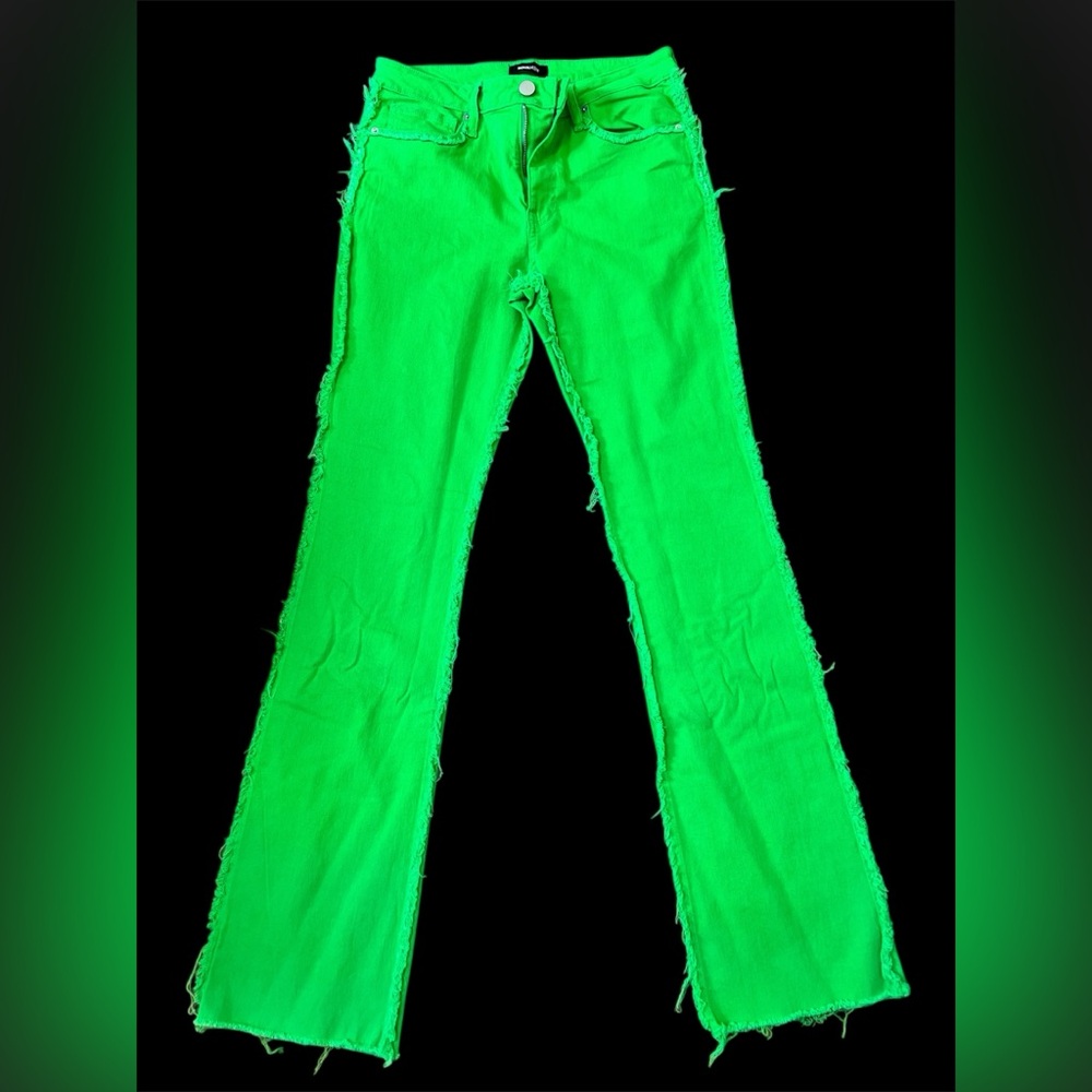Fashion Nova Neon Green Men's Jeans